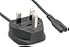 Cablelera U.K. Notebook Power Cord BS1363 to IEC320 C7, 6', 18 AWG, 5A Fuse, 250V (ZWACVBA6-06)