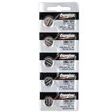 Energizer 301 Button Cell Silver Oxide Watch SR43SW Electonic Battery Pack of 5 Batteries