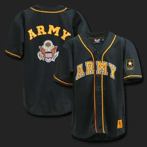 ARMY BASEBALL JERSEY MILITARY BASEBALL SIZE LARGE