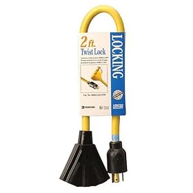 Coleman Cable Tri-Source 12 3 STW 2-Foot 3-Way Adapter #09024 by Coleman Cable