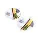Pfaltzgraff Mondrian Christmas Set Of Four 8-Inch Handpainted Glass Dessert Plates