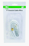 Coaxial Cable, 4' COAXIAL CABLE WIRE