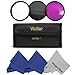 Professional 49MM Vivitar Filter Kit (UV, CPL, FLD) for Sony Alpha NEX Series (NEX-3 NEX-5N NEX-7 NEX-F3 / 18-55mm and 55-210mm Lenses) + Carry Pouch + 3 MagicFiber Microfiber Lens Cleaning Cloths