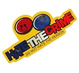 コトワザステッカー《罪を憎んで人を恨まず/HATE THE CRIME…》防水加工