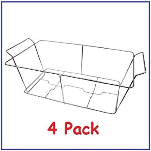 Update International Food Warming Set Includes: (4) (WCS-KD) Wire Pan Stands, (1) (BAP-BK) Apron, (4) (NKU-01) 9" Buffet Spoons, (8) (CC-FH) Fuel Holders,