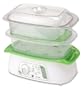 Biggest Loser AS-1500-BL 2-in-1 Double-Up Multi-Tier Food-and-Whole-Grain Steamer