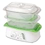 Biggest Loser AS-1500-BL 2-in-1 Double-Up Multi-Tier Food-and-Whole-Grain Steamer