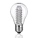 E27 LED Glühlampe in Birnenform mit 60 warm-weißen LEDs von parlat (230 Volt AC, Bulb, Globeform, Glühbirne, Lampe, Leuchtmittel, Energiesparlampe, 230V)