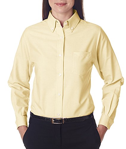 Ultraclub Ladies Classic Wrinkle-Free Long-Sleeve Oxford (8990)