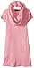 Derek Heart Girls' Cap Sleeve Mix Line Dress with Thermal Stitch Infinity Scarf