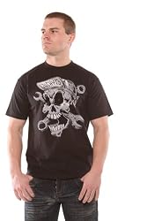 Lucky 13 Wrench Head T Shirt Gearhead Skull Shirt
