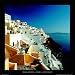 Thira - Santorini Places Art Poster Print by Mike Kipling, 12x12