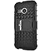 HOTCOOL HTC One Remix Case, HTC One M8 Mini Case - Heavy Duty Rugged Dual Layer Holster with Kickstand 2014ta Case For HTC One Remix(HTC M8 Mini,HTC ONE Mini 2) 2014 SmartPhone, Black