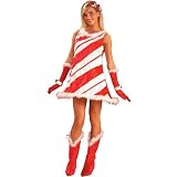 Forum Novelties Miss Candy Cane Costume - One Size - Red