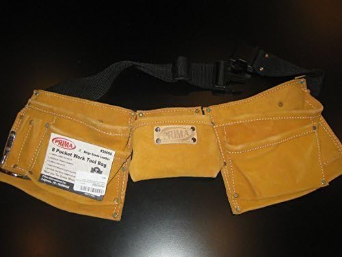 Heavy-duty Suede Carpenter Work Tool Apron Superwaist and Nail Apron 8 Pocket by Prima Imports Inc