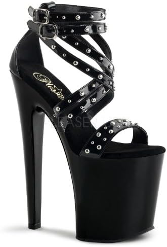 Pleaser Women's Xtreme 850 Sandals,Black,8 M