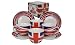 from Ethos Ethos Cool Britannia Union Jack Cup and Saucer, 220cc Coupe in Gift Box, Set of 4 Model 205/003