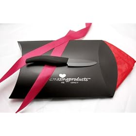 Latest Luxury Quality - Ceramic Knife 1 Beautiful Everyday Kitchen Companion as you deserve Deluxe! Ceramic Knive in Lovely Presentation Retail Packaging - Cook & Cut like a pro / professional * Exclusive from Amazing Products / MOE Direct - 45 Money Back Guar! Plus FulFillment by Amazon = 100% Happiness