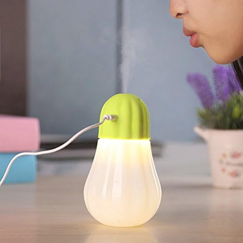 Cool Mist Humidifier,Pumpkin Blown Control Humidifier 380ml for skin moisturing,stealth mask with No Noise,Waterless Auto Off,Portable for Baby Room,Bedroom,Office,Spa,Yoga,Car, Outdoor (green)