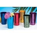 Retro Jewel Aluminum Colored Tumblers Cups Set of 6