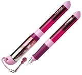 Schneider Novus Vertriebs - SCHNEIDER Stylo plume 4me Hannah Montana, largeur de la plume: M, couleur du corps: rose /prose vif, pour gauchers, pendentif et 12 illustrations interchangea
