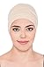 Deresina Headwear Unisex Cotton Sleep Caps for Cancer, Hair Loss | Sleep Cap for Chemo (1-Beige)