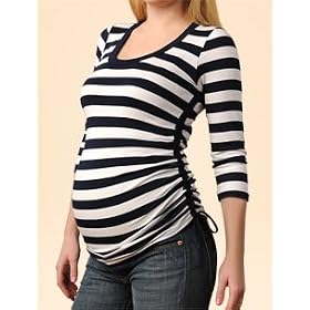 Buy A Pea in the Pod: 3 4 Sleeve Scoop Neck Side Ruched Maternity T Shirt by A Pea in the Pod