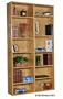 Rush Library Bookcase, Veneer, 3/4" thick panels, 85.5H x 46-7/8W x 12D