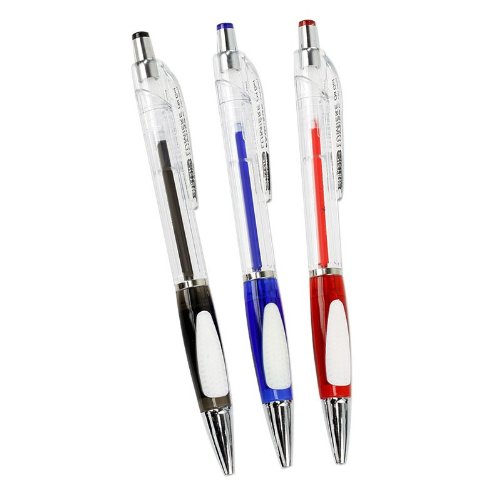 Lumiere Oil Gel Pens with Comfort Grip- Set of 3 Different Colors