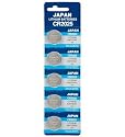 Panasonic Knopfzelle Lithium Panasonic, 5 St&uuml;ck, Blisterkarte CR 2025 5-BL Panasonic