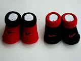 Nike Classic Swoosh Logo Red Black 2 Pair Infant Booties Socks, Size 0 6 Months 412a0R4Nv%2BL. SL160 Nike Classic Swoosh Logo Red Black 2 Pair Infant Booties Socks, Size 0 6 Months