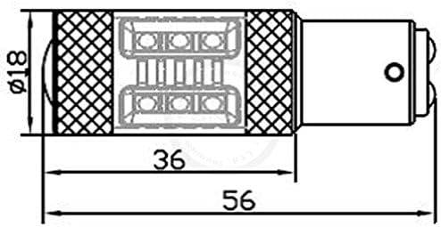 Power 80W CREE 1157 BAY15D P21/5W LED Car Truck Brake Lamp Bulbs 12V 24V Red