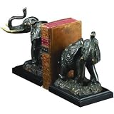 Trunk Up Elephant Bookends