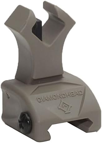 Diamondhead USA Polymer Front Flip Up Sight with NiteBrite, Flat Dark Earth