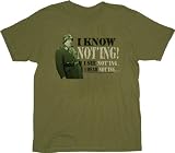 Hogan's Heroes Schultz I Know Noting Military Green T-shirt Tee