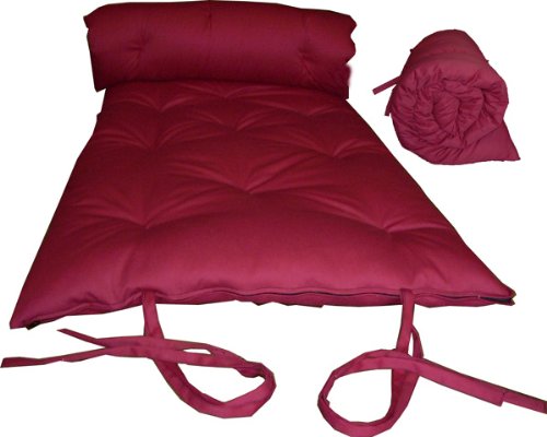 Brand New Red Traditional Japanese Floor Futon Mattresses, Foldable Cushion Mats, Yoga, Meditaion.