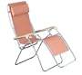 Faulkner XL Recliner Terra Cotta Mesh with Wood Arms