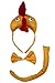 Petitebella 3D Headband Bowtie Tail Unisex Children 3pc Costume (3D Hen Chicken)