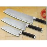 3 Piece Cutlery Set - Santoku with Sheath