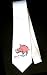 Party Decoration Necktie with toothbrush, warthog, paste, tooth, pink, dentistry