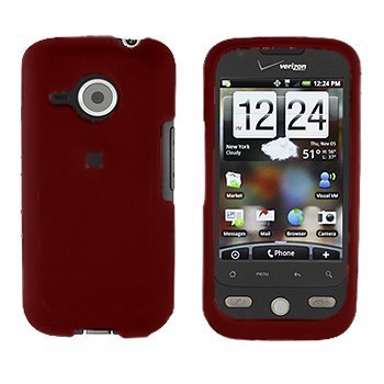 HTC Verizon Eris Droid S6200 Red Rubberized Case Cover Protective SNAPON