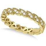 Greek Crown Marquise Shape Diamond Ring Band 14k Yellow Gold (0.35ct)