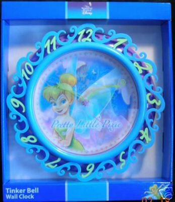 Childrens Toyshop  Toys : Tinkerbell Tinker Bell Wall Clock - Scene Change Design