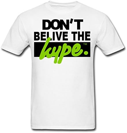 Dachau 2015 and 2016 Modern Men's Do Not Believe The Hype T-Shirts White M