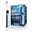 Oral-B 3000 Professional Care 3000 Electric Toothbrush, White and Blue, And Crest 3D White Advanced Vivid Fluoride Toothpaste, Vibrant Mint, And Oral-B Glide Pro-Health Clinical Protection Floss 38.2 yd, With Crest 3D White Whitestrips With Advanced Seal Professional Effects Enamel Safe Dental Whitening Kit, 20-count box