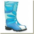 Kamik - Child's Blue Daisy Rain Boots