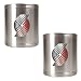 Portland Trail Blazers NBA 2pc Stainless Steel Can Holder Set - Primary Logo by Great American Products