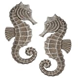 IMAGE OF New Seahorse Wall Decor 2-Asstd Polystone 12 X 3 X 24 Excellent Performance Durable High Quality
