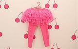 M.Z.Lチュチュスカート付きレギンス スカッツ「子供服 女の子/キッズ/子ども/子供/レギンス付きスカート/チュールスカート/チュチュ (120cm, バラ色)