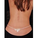 (Ship from US) Lady bling bling Rhinestone Fashion Babe Heart Belly Waist Chain Necklace